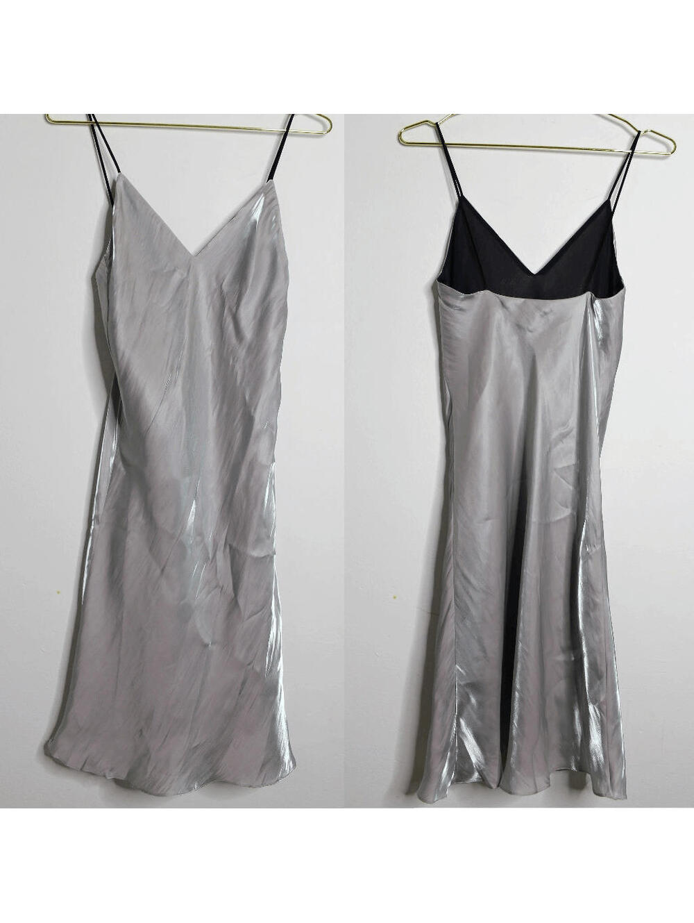 NWT Rag & Bone Astrid Silk Y2K Mini Slip Dress - Blue Pink Silver - 2